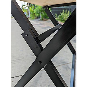 Mua ( Chất lượng) Bàn tròn xếp mặt gỗ chân thép cao 50cm