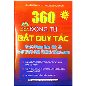 Hình ảnh Sách - 360 Động Từ Bất Quy Tắc Và Cấu Trúc Câu Trong Tiếng Anh ( KV)