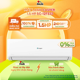 Mua Điều hòa Casper 1 chiều 12.000BTU SC-12FS33 - Hàng Chính Hãng (chỉ giao HN và một số khu vực)