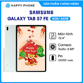 Máy tính bảng Samsung Galaxy Tab S7 FE (4GB/64GB) - Hàng chính hãng - Đã kích hoạt bảo hành điện tử