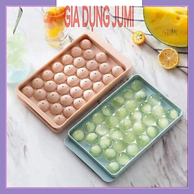 Mua Khuôn Thạch Bi Nhựa Tròn Làm Hoa Quả Trái Cây/ Khuôn Rau Câu Việt Nhật - Khay Đá Viên Tròn 33 Viên Hàng Chính Hãng