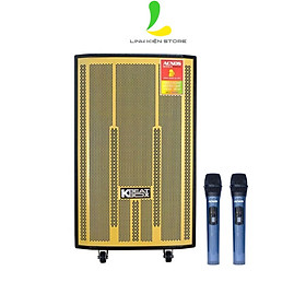 Mua Loa kéo Acnos CB4051MAX - Loa di động chất liệu thùng gỗ sơn gai công suất 450W kèm micro hát karaoke chống hú cực chất - Hàng nhập khẩu