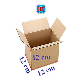 Hình ảnh Hộp carton hộp giấy đóng hàng 12x12x12 cm - giá xưởng