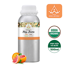 Tinh dầu thiên nhiên vỏ bưởi king aroma mẫu thử 30ml/ 100ml - tinh dầu nguyên chất xông thơm phòng/ thư giãn tinh thần/ thích hợp dùng với đèn xông và máy khuếch tán.