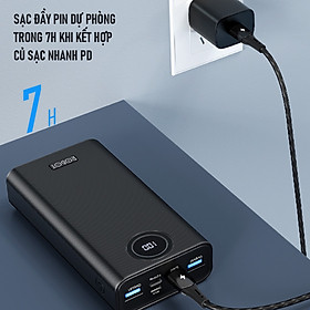 Mua Pin Sạc Dự Phòng 20000mAh ROBOT RT23 Hiển thị LED Sạc Nhanh 22.5W 3 Output 3 Input - Hàng Chính Hãng