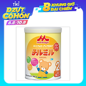 Combo 2 lon Sữa Morinaga số 2 Chilmil 850g