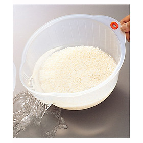Mua Combo Giá vo gạo 23 cm + Dụng cụ mài sắc dao nội địa Nhật Bản