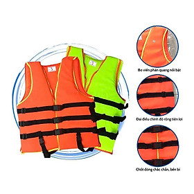 Áo Phao Cứu Hộ Hỗ Trợ Tập Bơi Nổi Trên Nước – Bo Viền Phản Quang, Đai Điều Chỉnh, Chốt Đóng Chắc – 5 Size Cho Mọi Lứa Tuổi (5kg – 65kg) - HÀNG CHÍNH HÃNG MINIIN