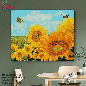 Mua Tranh sơn dầu số hóa tự tô cho người lớn Đồng hoa hướng dương HL4138