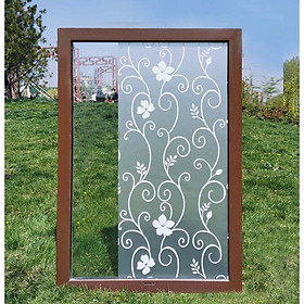 Mua COMBO 5M DECAL GIẤY DÁN KÍNH KEO SẴN KHỔ 45CM MẪU  HOA DÂY TRẮNG