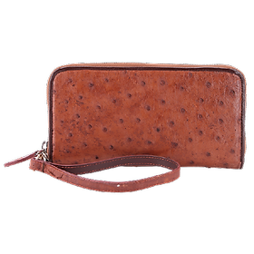  Ví nữ da đà điểu màu nâu đỏ HJ93403-14-30-41