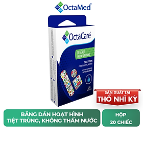 Băng dính sơ cứu hoạt hình dành cho trẻ em, tiệt trùng, bóc không đau