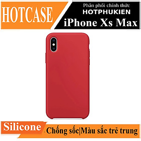 Ốp lưng silicon case chống sốc cho iPhone XS Max chống bám bẩn siêu mỏng mịn hiệu HOTCASE vật liệu cao cấp, dễ lau chùi - hàng nhập khẩu