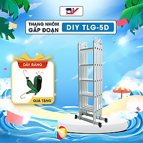 Thang nhôm gấp đoạn DIY TLG-5D chiều cao sử dụng chữ A 2.8M chữ I 5.8M