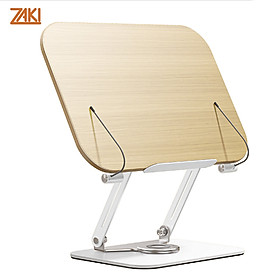 Mua Giá đỡ dành cho Laptop/Macbook/Tablet kiêm giá đỡ đọc sách mặt gỗ chân xoay 360 độ Zaki - R172  - Hàng Nhập Khẩu