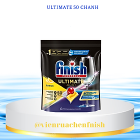 Viên Rửa Chén Bát Finish Quantum Ultimate Túi 60 Viên - Nhập khẩu từ Đức