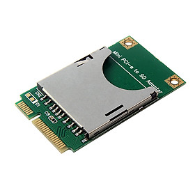 SD Card to MINI PCI-E Interface Port Adapter Mini PCI Express SSD SD Card Converter For Laptop Netbook - Green