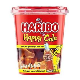 Kẹo dẻo Haribo hũ nhựa 150g - Happy Cola