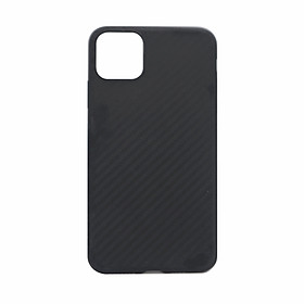 Ốp Lưng iPhone 11 Pro Max Nhựa Dẻo BUFF Carbon Fibre TPU - Đen - Hàng Chính Hãng