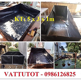 Mua BỂ BẠT NUÔI ỐC  NUÔI CÁ  ẾCH  LƯƠN KT: 5x3x1m