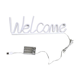 Welcome Neon Sign Decorative Lamp Neon Light Sign for Bar Pub Store