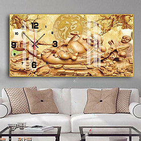 Mua Đồng Hồ Tráng Gương Phật Di Lặc Đem Tiền Tài  Tài Lộc Cho Gia Chủ - Tranh Đồng Hồ Treo Tường Phong Thủy Phật Giáo Tịnh Tâm