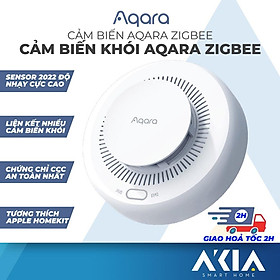 Cảm biến khói Aqara Zigbee 3.0 bản Quốc Tế - Thiết bị báo cháy, Gửi thông báo lên lên điện thoại, Tương thích HomeKit