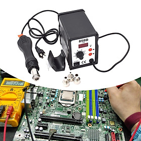 Digital Soldering Station 858D Hot Air reworks station Double Digital Display Alloy Desoldering Station for Circuit Boards Electric Appliance