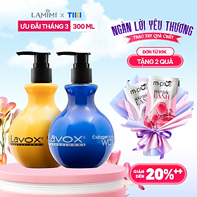 Wax Dây Tạo Nếp Tăng Sóng Bồng Bềnh Collagen Lavox - Wax Xanh - Tóc Uốn & Duỗi