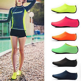 Unisex lặn sock skin skin giày aqua sock snorkeling beaming bể bơi không trượt giày yoga chống trượt Color: 01 Shoe Size: 2XS