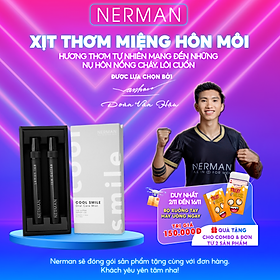 Xịt thơm miệng Nerman Cool Smile 2 hương Ice Coffee & Lemon Ice 10ml chai