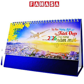 Lịch Để Bàn Chữ A - Việt Nam Ngày Mới Tươi Đẹp - NST 72A