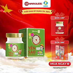 Yến sào Nam Dược Kids lọ 70ml tổ yến chưng đường phèn hỗ trợ đề kháng, bổ sung dưỡng chất cho trẻ