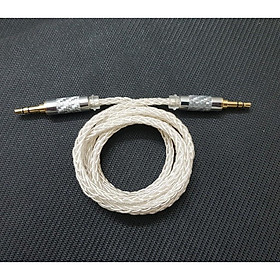 Mua Cáp 2 đầu 3.5mm dây 8 lõi mạ bạc chất lượng cao  cáp AUX dành cho DAC / AMP và các thiết bị Audio