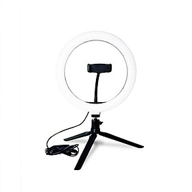 Đèn LED Ring Light Studio Photo Video Đèn có thể điều chỉnh độ sáng Chân đế đứng Máy ảnh chụp ảnh tự sướng-Size Không có điều khiển từ xa