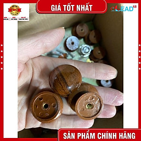 Mua Núm tủ nhựa giả gỗ  màu vân gỗ chất lượng cao(tặng kèm vít)