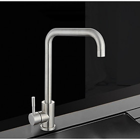 Mua Vòi Nước Rửa Chén Nóng Lạnh Inox 304 Vuông Cổ Cao 008