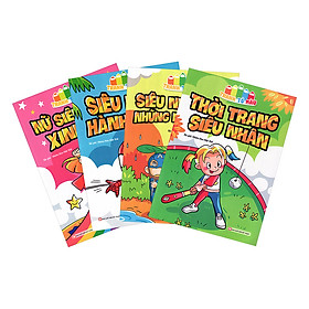 [Download Sách] Combo Tranh Tô Màu Siêu Nhân (4 Quyển)