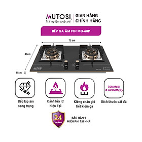 Mua Bếp gas âm pin Mutosi MG-68P - Công nghệ nhật bản - Hàng chính hãng
