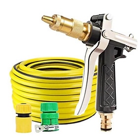 Mua Rửa xe tưới cây Bộ dây và vòi xịt tăng áp lực nước 300% loại 25m cút nhựa nối nhựa 206236
