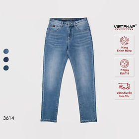 Quần Jeans Nam Cao Cấp VIỆT PHÁP/ Chất Liệu Cotton co giãn, độ bền màu cao 3614