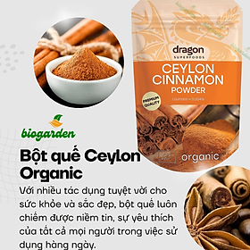 Bột quế Ceylon hữu cơ 150gr - Dragon  Superfoods