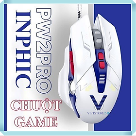 Chuột Có Dây INPHIC PW2PRO Chuyên Game Thiết Kế Robot Kèm Theo Đèn Led RGB