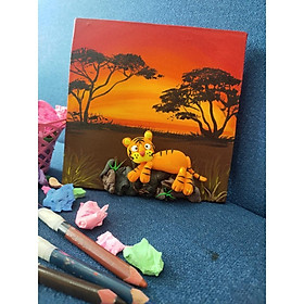 Mua TRANH CANVAS VẼ TAY  HÈ NHIỆT ĐỚI  - TRANG TRÍ NỘI THẤT THÊM YÊU