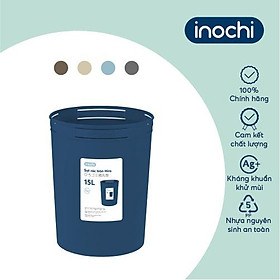 Sọt rác Inochi - Hiro 15L màu Be sữa/Ghi sữa/Xanh nhạt/Nâu café