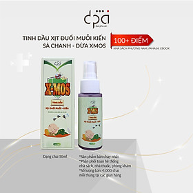 Tinh dầu xịt đuổi muỗi, kiến, các loại côn trùng hương sả chanh an toàn cho trẻ nhỏ X-MOS (C/50ML)