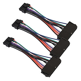 3Pcs ATX 24pin to Motherboard 12Pin Power Supply Cable For Acer Q87H3-AM