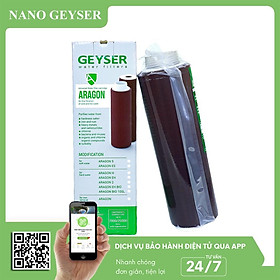 Lõi lọc nước số 3 máy NANO, Lõi Aragon Nano Geyser, Dùng cho các dòng máy lọc nước NANO, Geyser Eco, Ecotar, TK - Hàng Chính Hãng