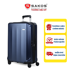 Vali Kéo Nhựa Du Lịch SAKOS VERTICA Z26 - Size M (24inch)/ Ký Gửi (Trung) - Khóa TSA - Nhựa PC