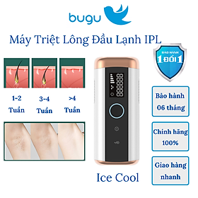 Máy Triệt Lông Đầu Lạnh Bugu DM-001 Tẩy Lông Toàn Thân Vĩnh Viễn Trẻ Hóa Da Bằng Công Nghệ Ice Cool Kết Hợp IPL Photon